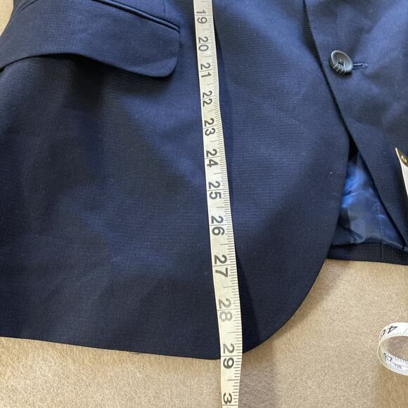 Kenneth Cole Men's Reaction Techni-Cole Ready Flex Suit Jacket New Sz 44S Navy - Picture 6 of 7